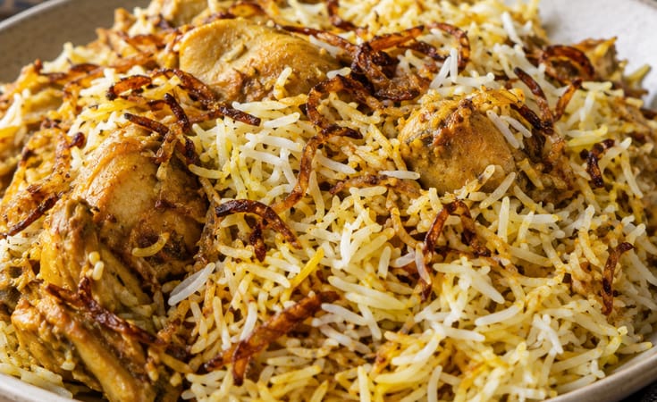 Chicken Biryani with Spiced Basmati Rice