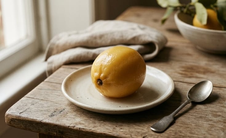 Preserved Whole Lemon with Its Own Brightness