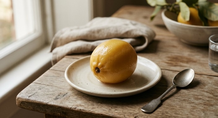 Preserved Whole Lemon with Its Own Brightness