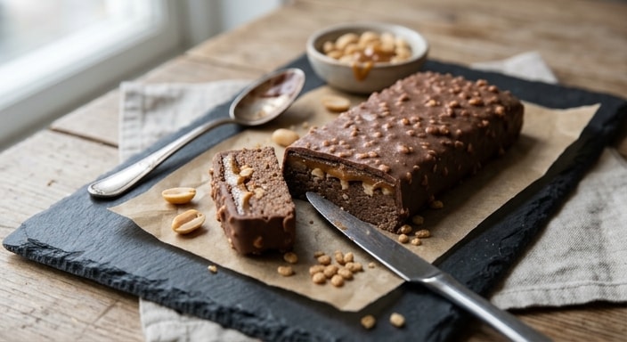 Barebells-Style Chocolate Peanut Caramel Protein Bar