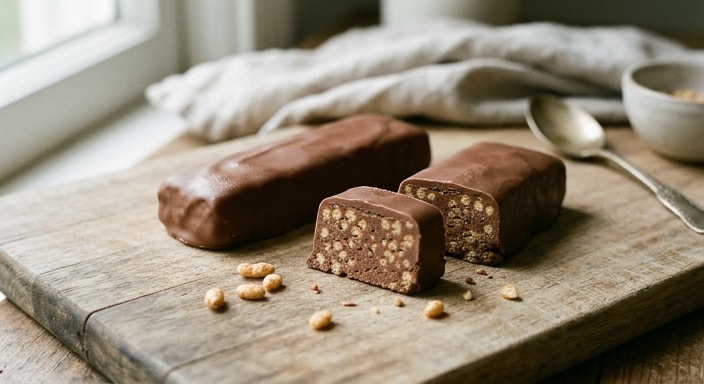 Milk Chocolate Protein Bar with Soy Crisp and Cocoa Butter