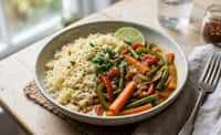 Curried Basmati Rice with Coconut Vegetables
