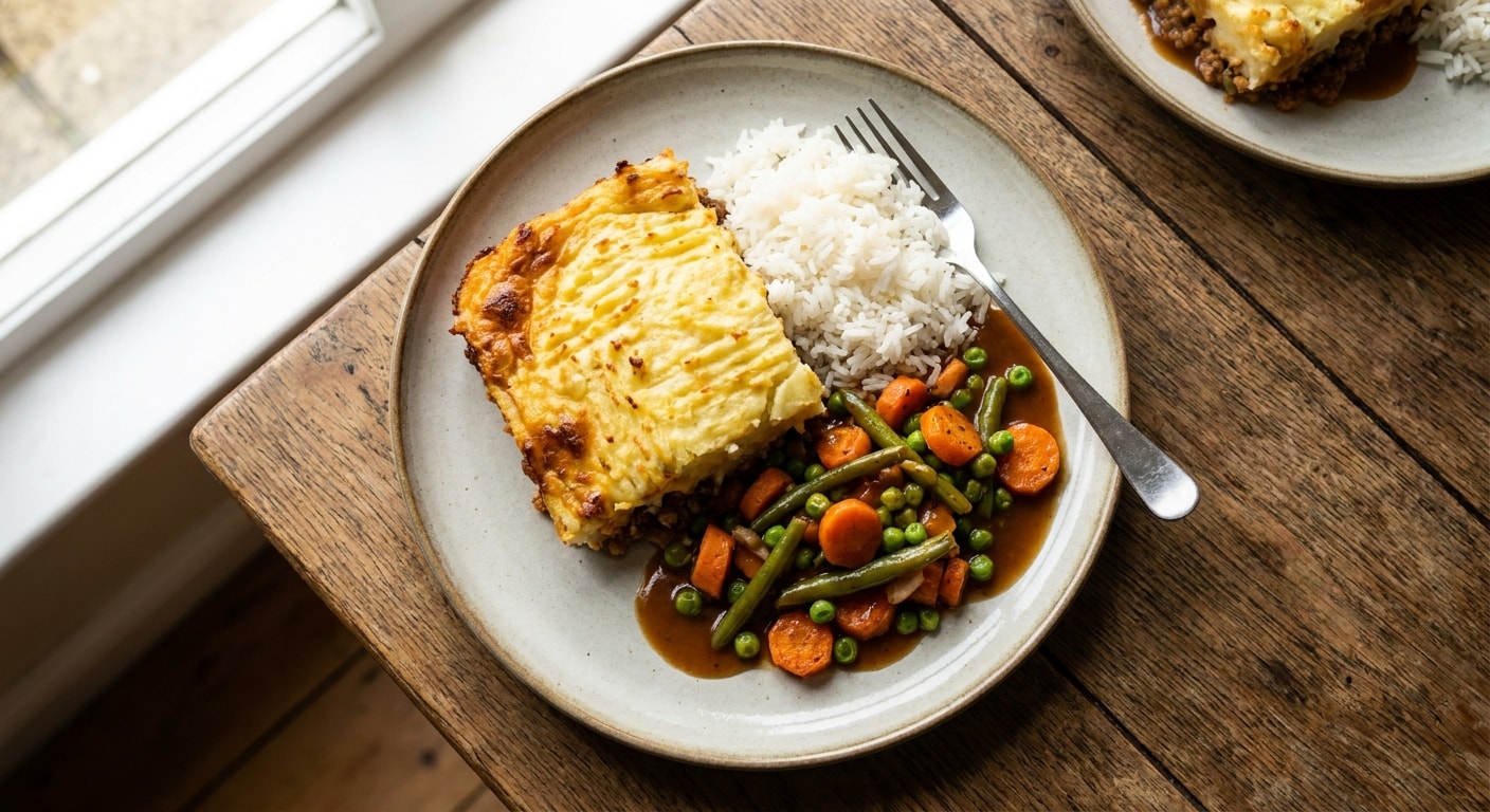 Cottage Pie with Rice and Vegetables